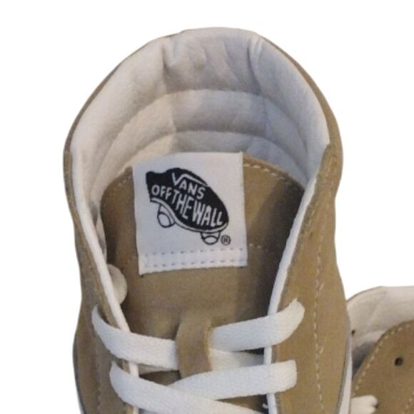 Vans Sk8 Hi Taos Taupe Canvas Suede Mix Skate Sneakers Men's Size 10.5 - Picture 6 of 15